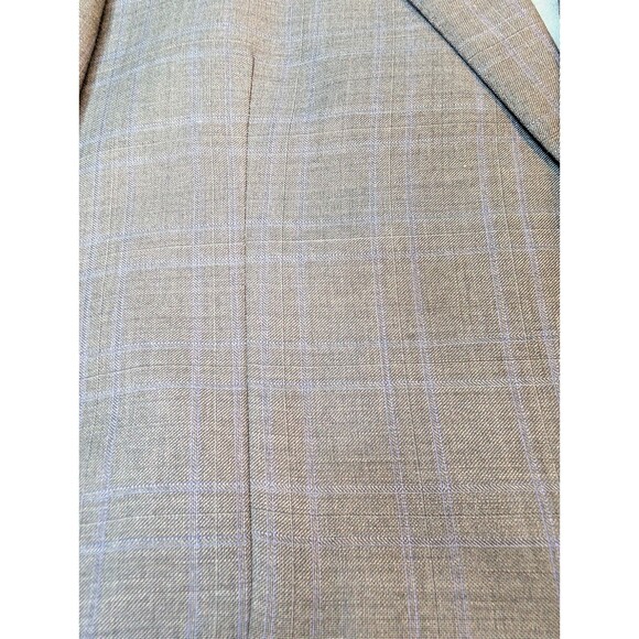 Peter Millar Wool Sport Coat Blazer Mens 40 Short Gray Plaid Suit Jacket - Picture 2 of 16